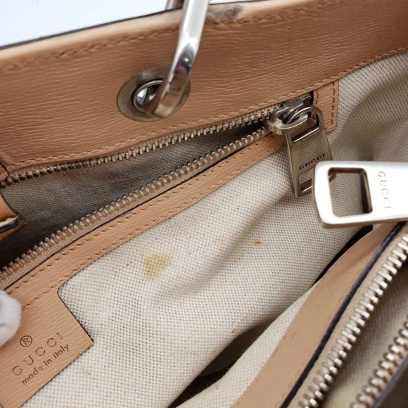 100% Authentic Gucci GG Bloom Bamboo Handle Shoulder/Hand Bag - Picture 15 of 16